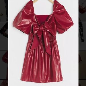 NWT Anthropologie x Mare Greer Faux-Leather Dress